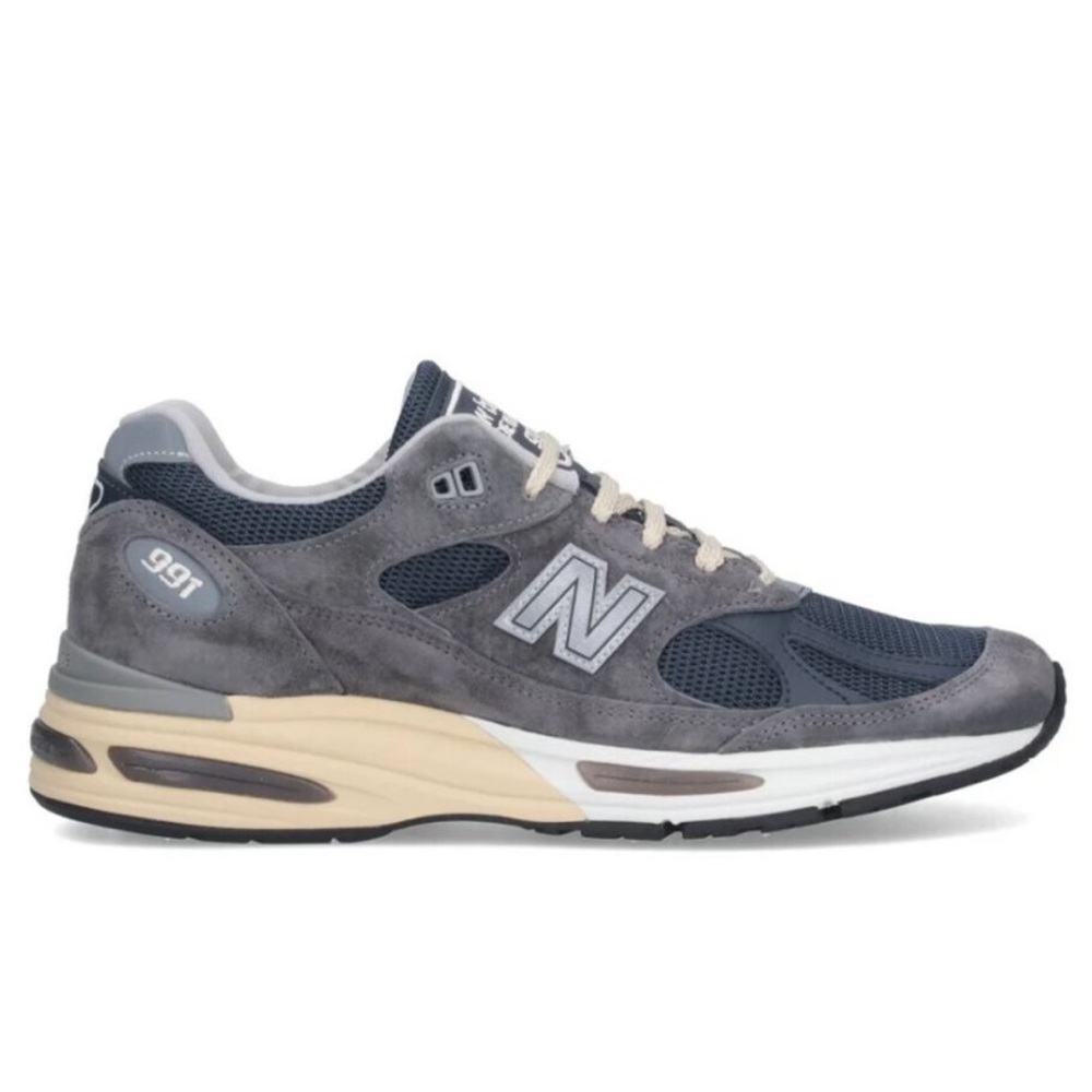 New Balance 991v2 Dark Gull Grey Sneakers, Unisex Men’s 7/Womens 8.5